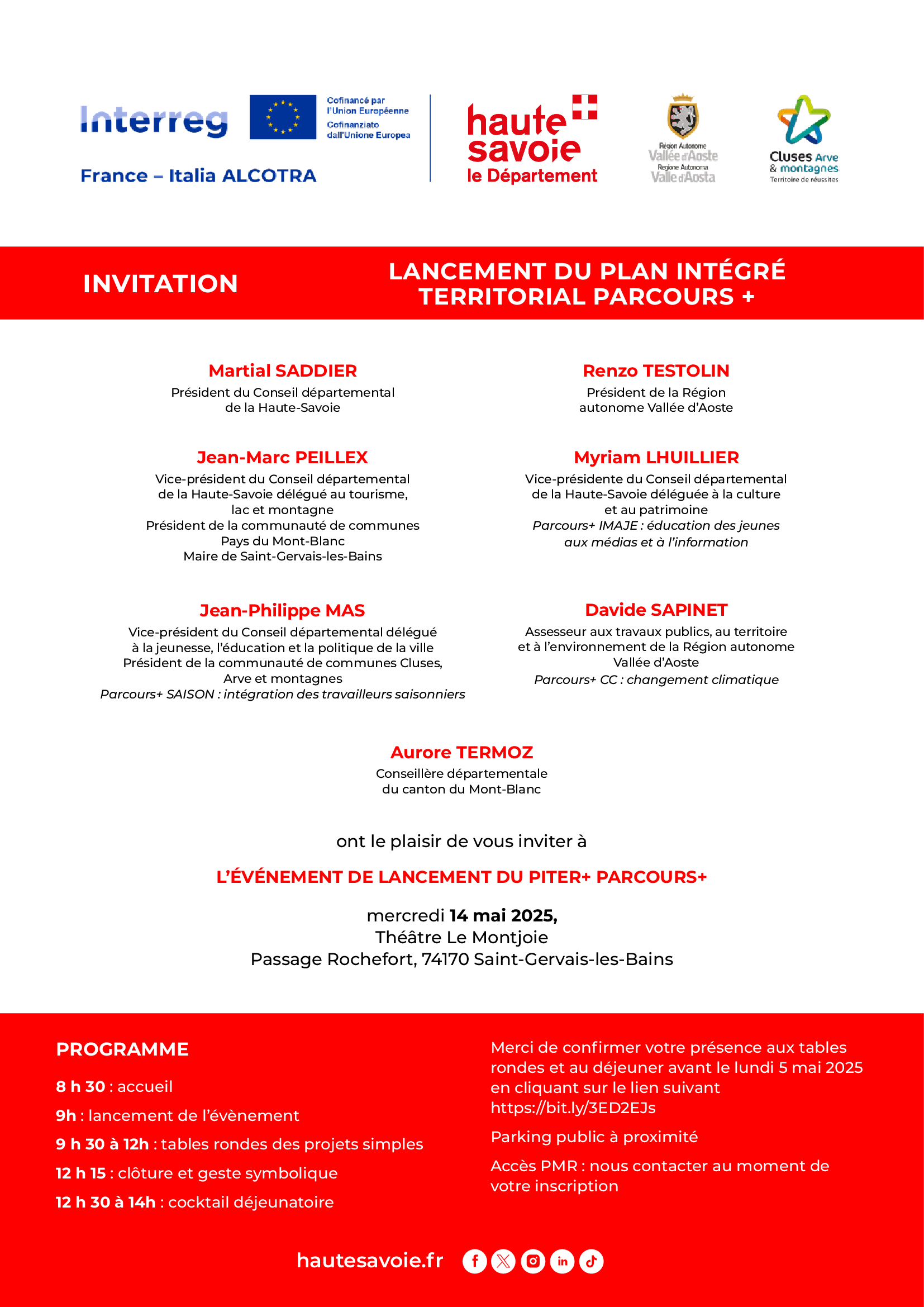 [PITER PARCOURS+] Évènement de lancement 