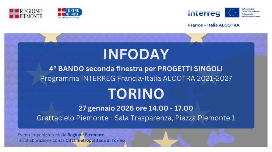 [VOLET 2 du 4ème APPEL À PROJETS SIMPLES] Journées d'information en Piémont, à Turin et à Cuneo