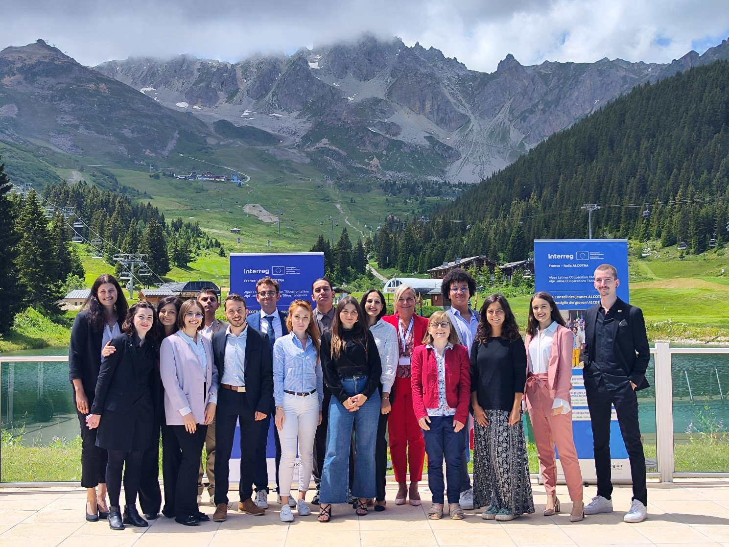 Le Conseil des jeunes lors de l’évènement de renouvellement à Courchevel le 6 juillet 2023