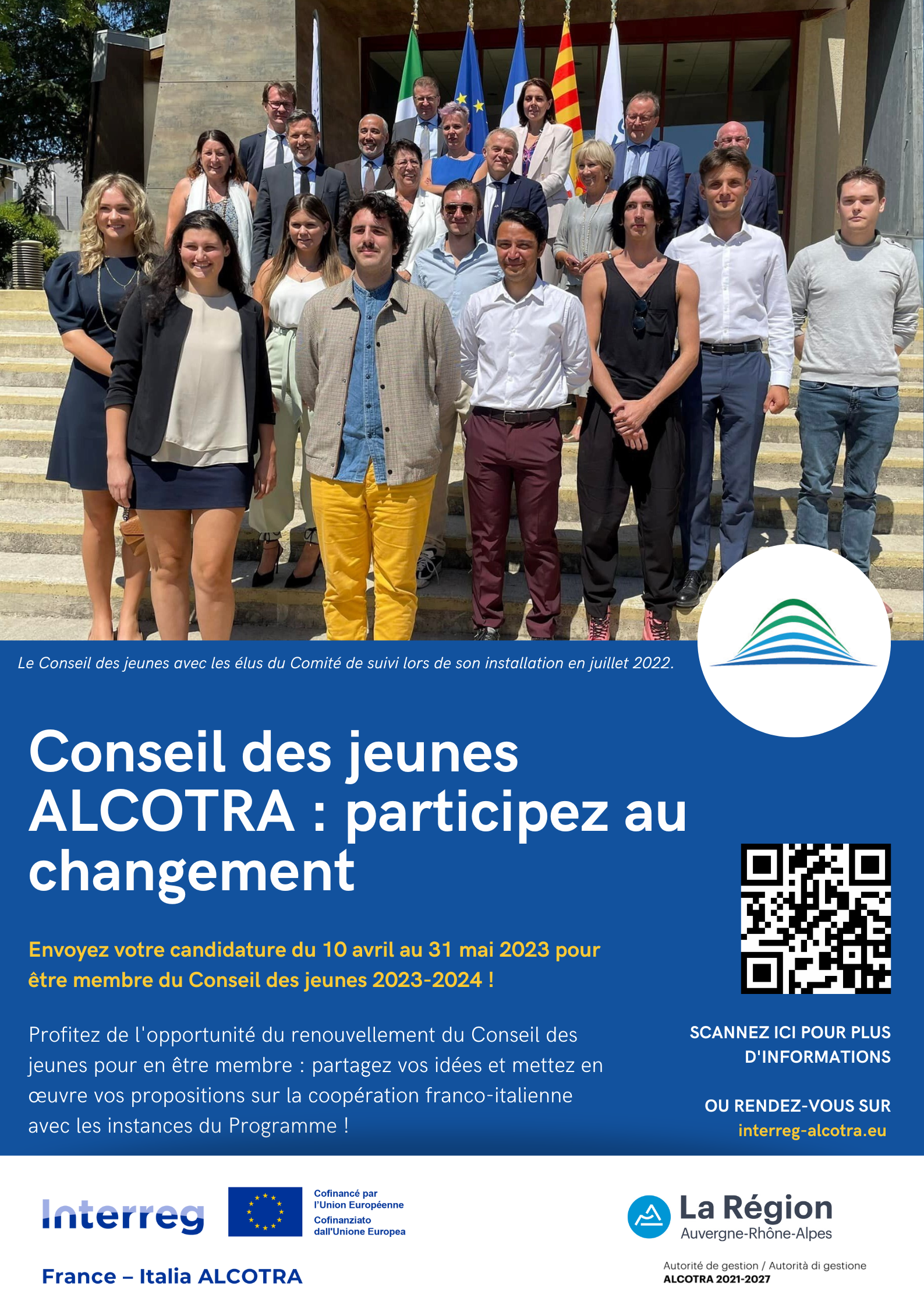 Affiche pour le renouvellement du Conseil des jeunes FR