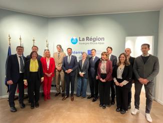 Il presidente della Région Auvergne-Rhône-Alpes visita gli uffici del Segretariato Congiunto del Programma Interreg Francia-Italia ALCOTRA a Torino